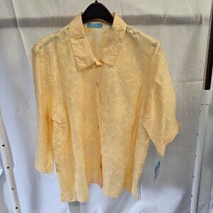Cotton Connection size XL yellow shirt